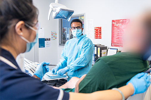 Dental care at Corrections